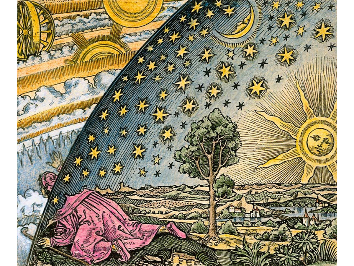 Der Wanderer am Weltenrand, Camille Flammarion, 1888